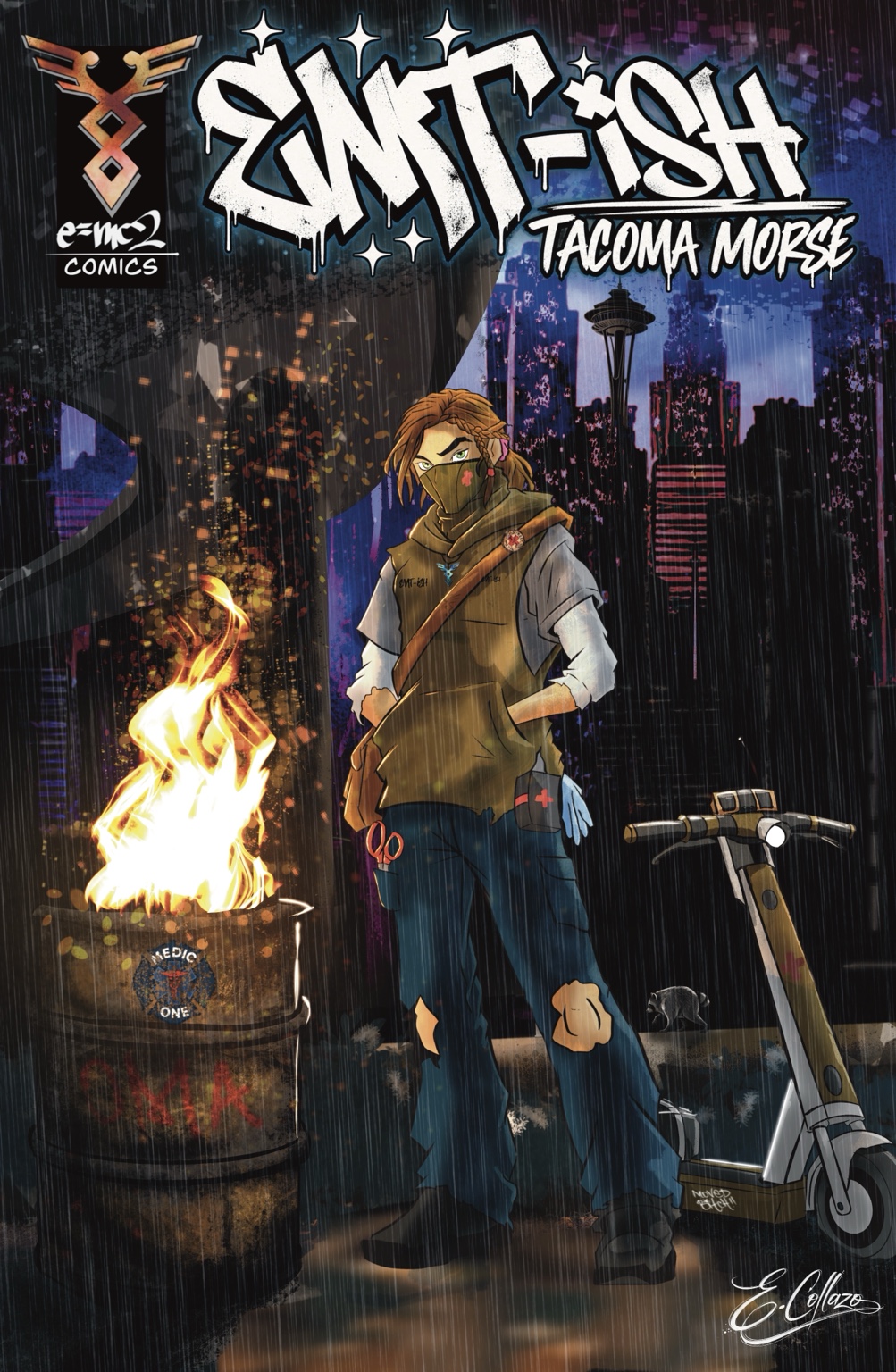 EMT-ISH: Tacoma Morse cover featuring Oma on a rainy Seattle night